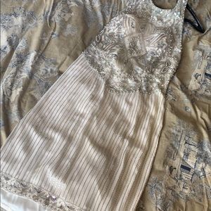 Vintage beaded halter cocktail dress